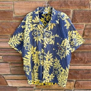 Vintage 90s Bear Surf Boards Hawaii Button Shirt Med Sweatshirt ShortSleeve RARE